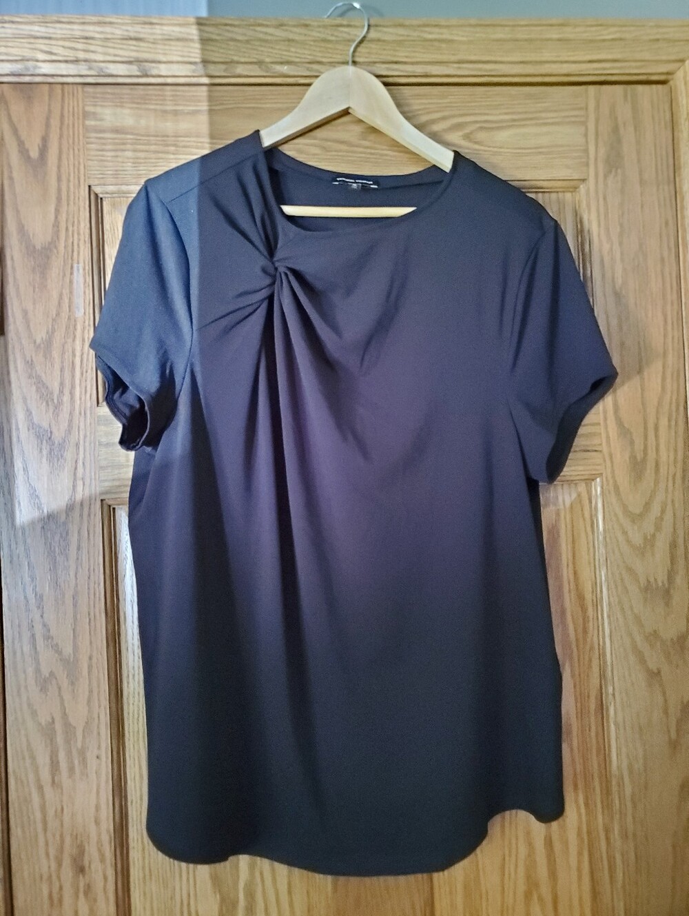 Like NEW! Universal Standard Mackaya Luxe Twill Knot Top. Size M (18/20) - Picture 1 of 4
